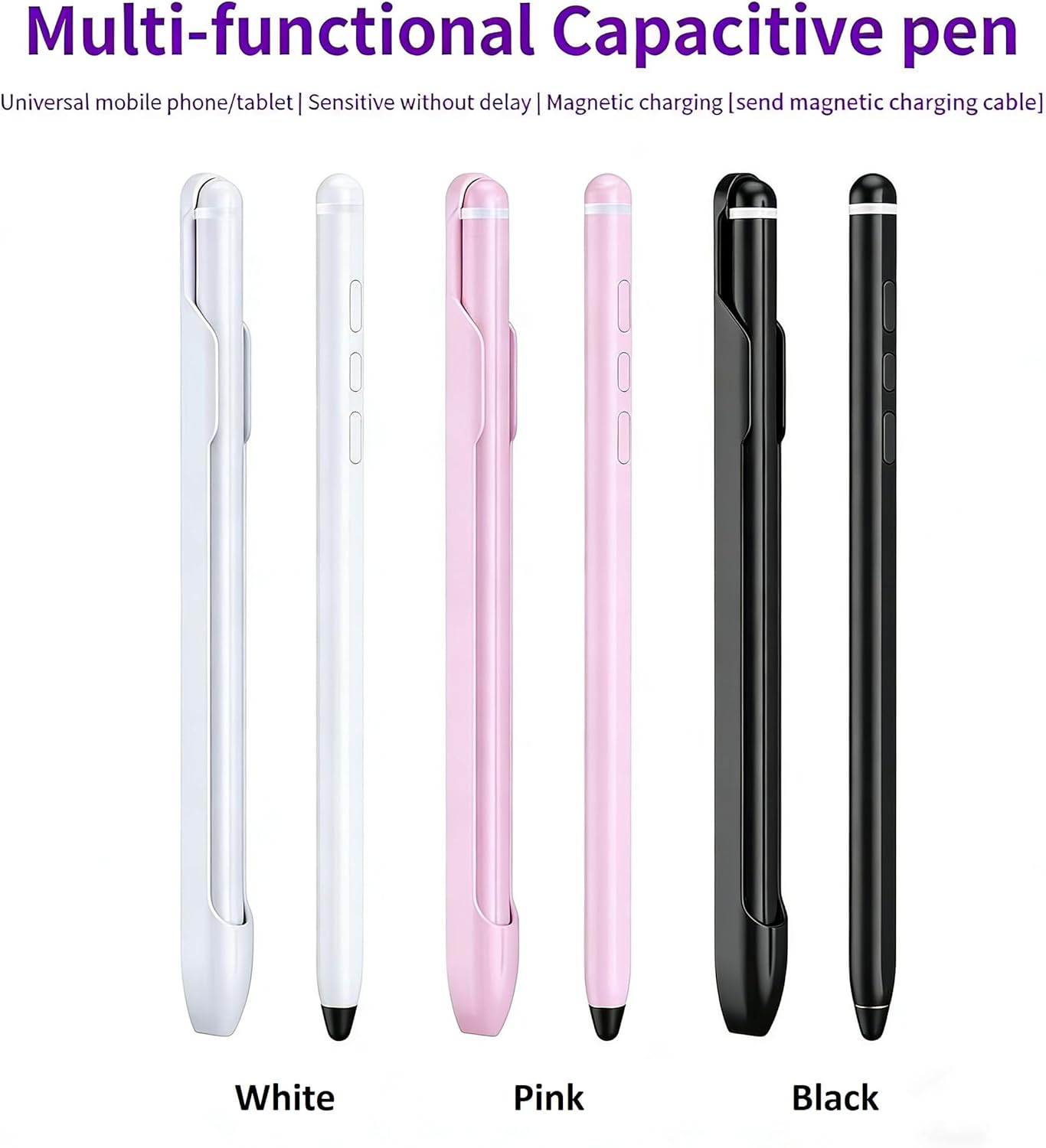 Fold 7 Pen (WithBluetooth) for Samsung Galaxy Z Fold 7/ Fold 6/ Fold 5 Edition, Compatible with Galaxy S25/S24/S23 Mobile Phone All Touch Screen Device (White)