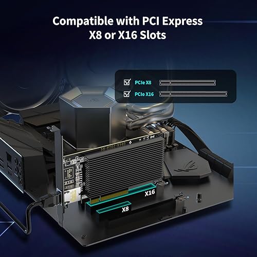 Vista 19 de NICGIGA Adaptador de red PCIe 2.5G Base-T, Realtek RTL8125B 2.5Gbps/1Gbps/100Mbps Tarjeta de red Gigabit PCI Express Convertir a Ethernet RJ45