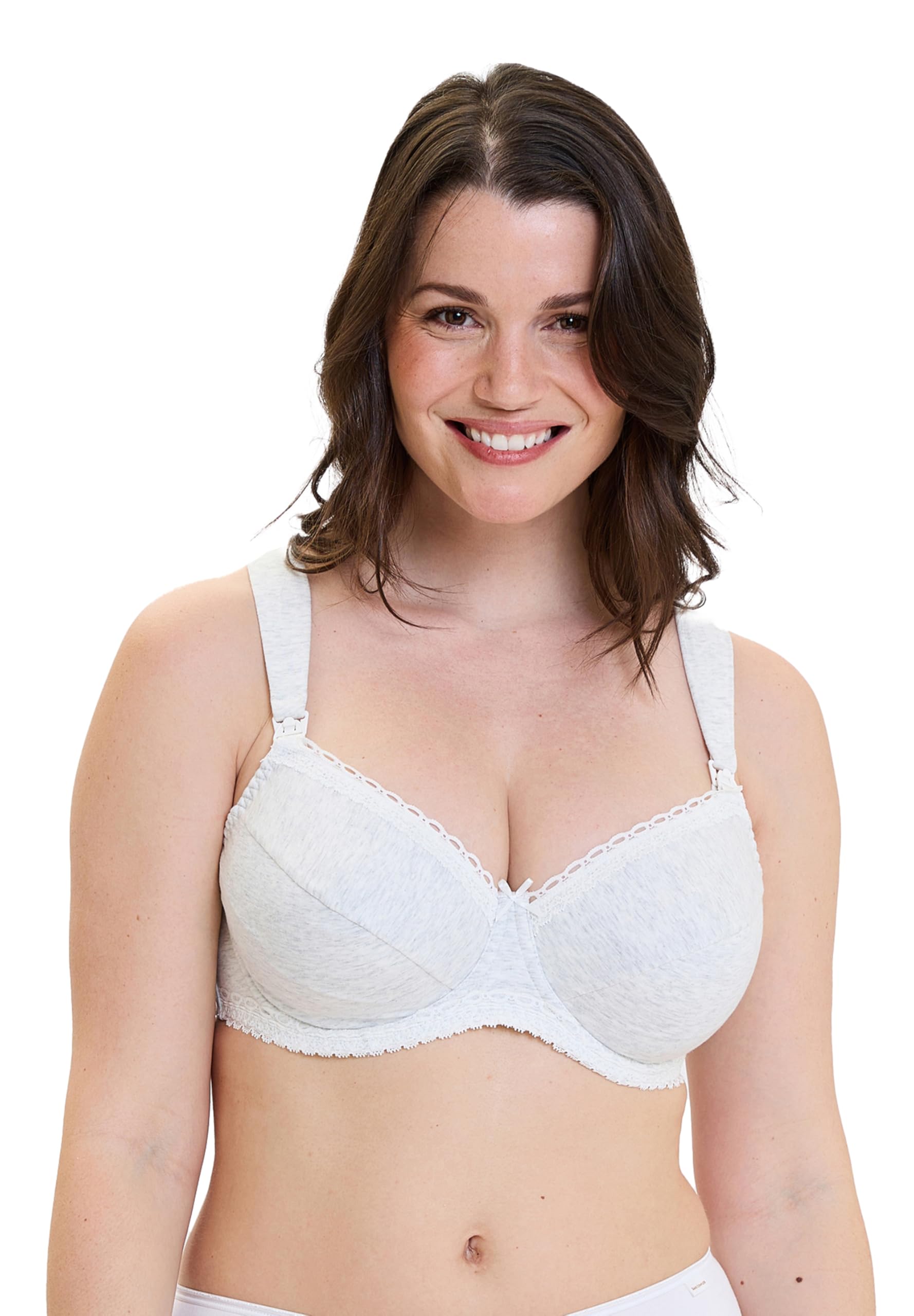 Sans Complexe, Maternity and Nursing Bras, New Calin, GEX Heather Grey, 90D, Heather Grey, 34D
