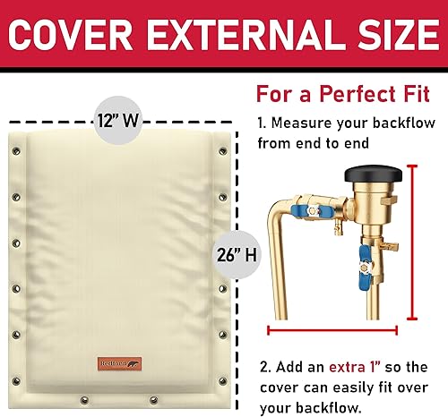 Miniatura 5 de Redford Supply Co. Cubierta de aislamiento para prevención de reflujo Cold Snap (5F), personalizada de 3 vías, 12 pulgadas de ancho x 26 pulgadas de