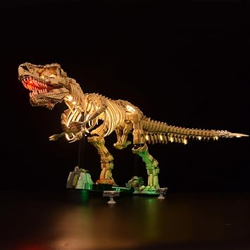 مجموعة LightGo LED لـ Lego Jurassic World 76968 Dinosaur Fossils Tyrannosaurus rex | مجموعة الإضاءة فقط - الطوب غير متضمنة الإصدار الكلاسيكي