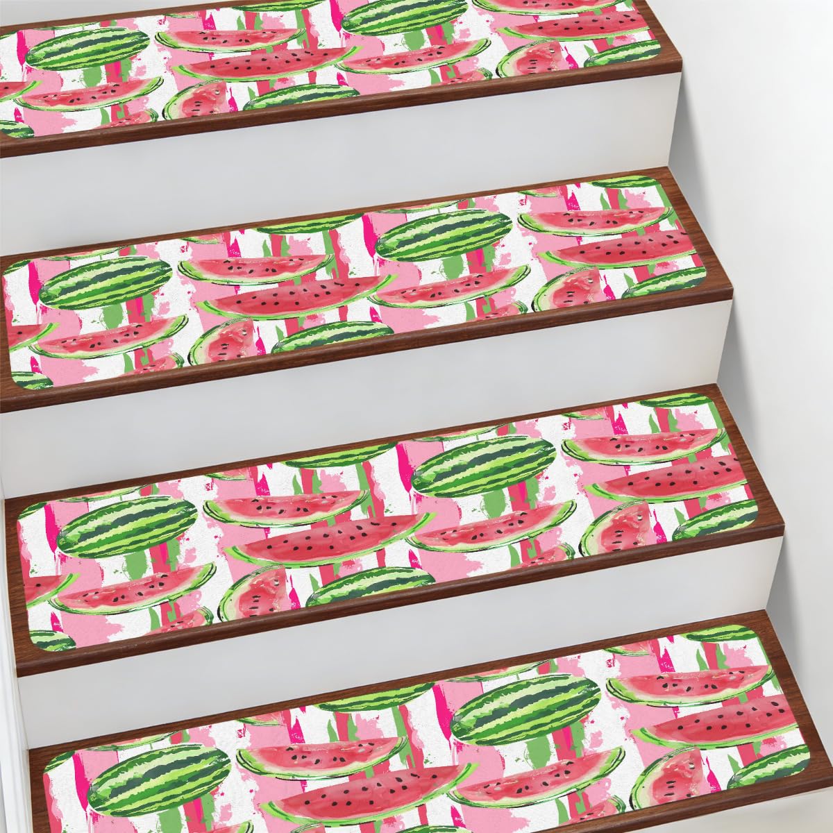 Protectores de escalera con diseño de frutas de verano para un hogar colorido y seguro