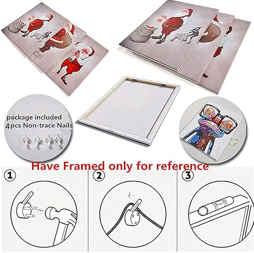 Miniatura 7 de MEECI Arte de pared minimalista bohemio de mediados de siglo, lienzo botánico de hojas verdes y doradas, arte de pared abstracto, pintura del hogar,