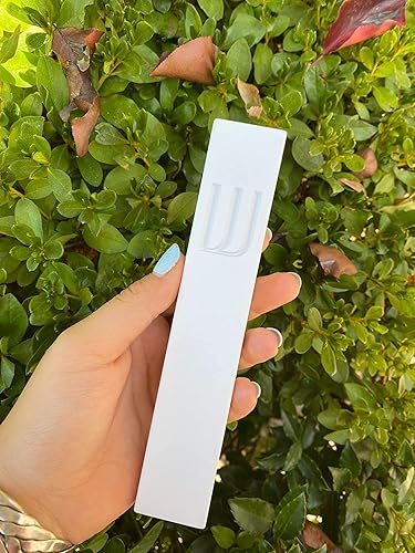 Miniatura 119 de A&S Mezuzot Moderna funda de mezuzá de hormigón con pergamino, fácil de despegar y pegar Mezuza (gris + espinilla grabada, 5 pulgadas)