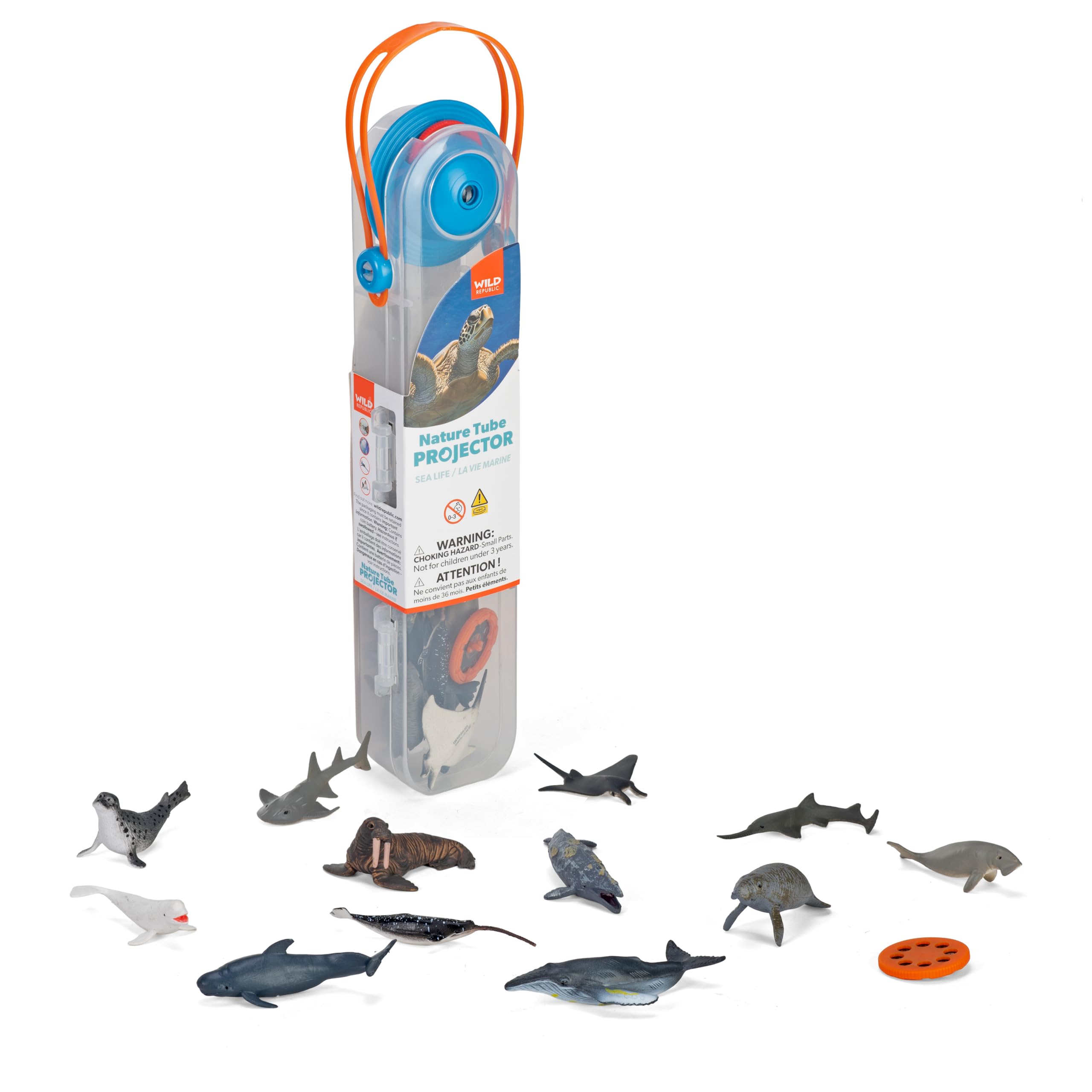 Nature Tube Projector Sea Life Figurines - 11"