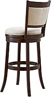 Vista 61 de Ball & Cast Taburetes giratorios tapizados para mostrador de cocina, taburetes de bar de 24 pulgadas de altura del asiento, silla de taburete
