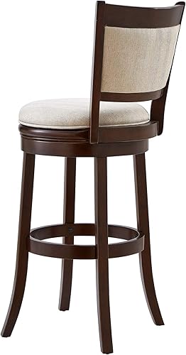 Miniatura 61 de Ball & Cast Taburetes giratorios tapizados para mostrador de cocina, taburetes de bar de 24 pulgadas de altura del asiento, silla de taburete