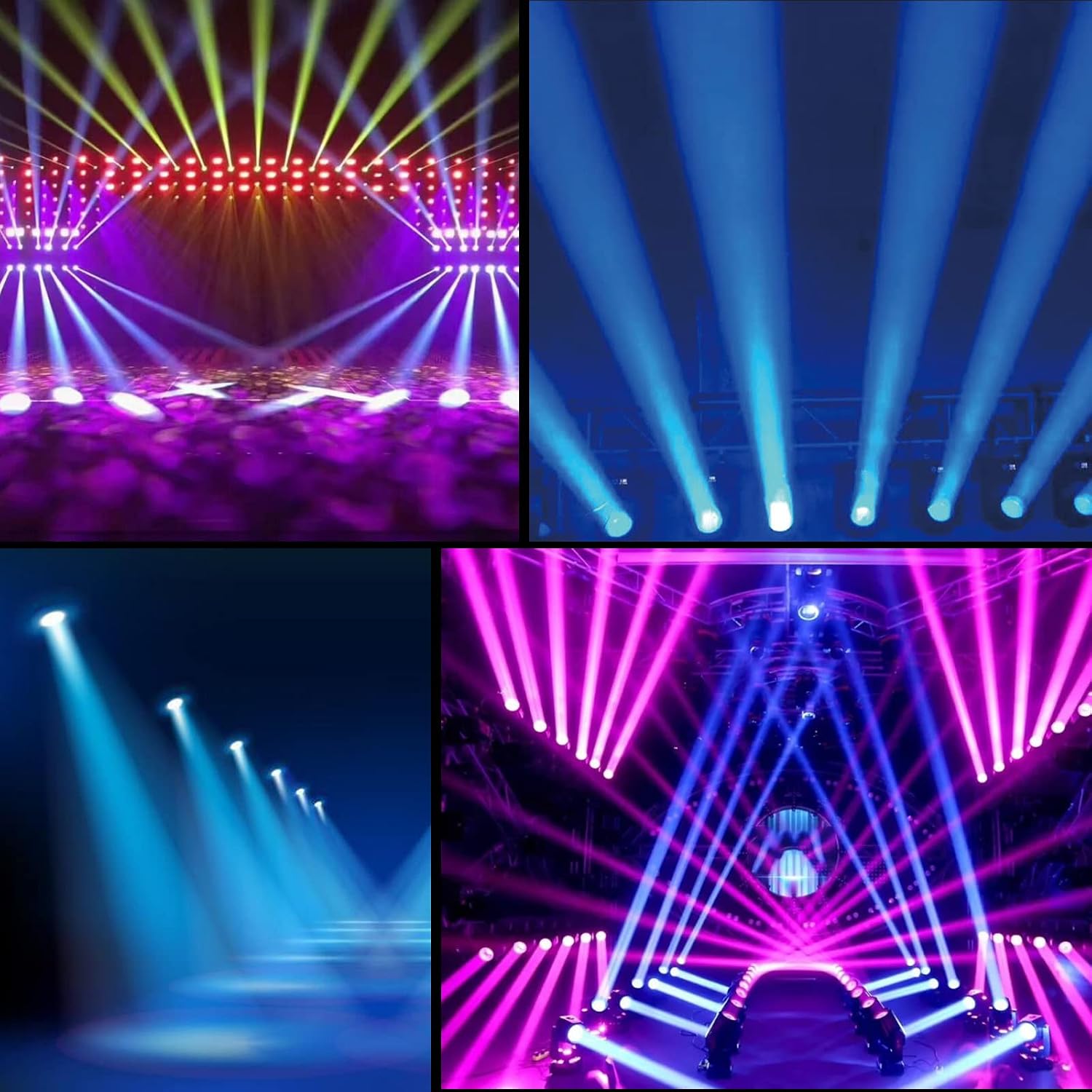 Mini Moving Head Light Dj Light, RGBW Moving Heads Stage Light with Sound Activated, Led Moving Head Light Beam Spot Lighting Effect DMX512 for DJ Disco Club Party Dance Wedding Bar Christmas