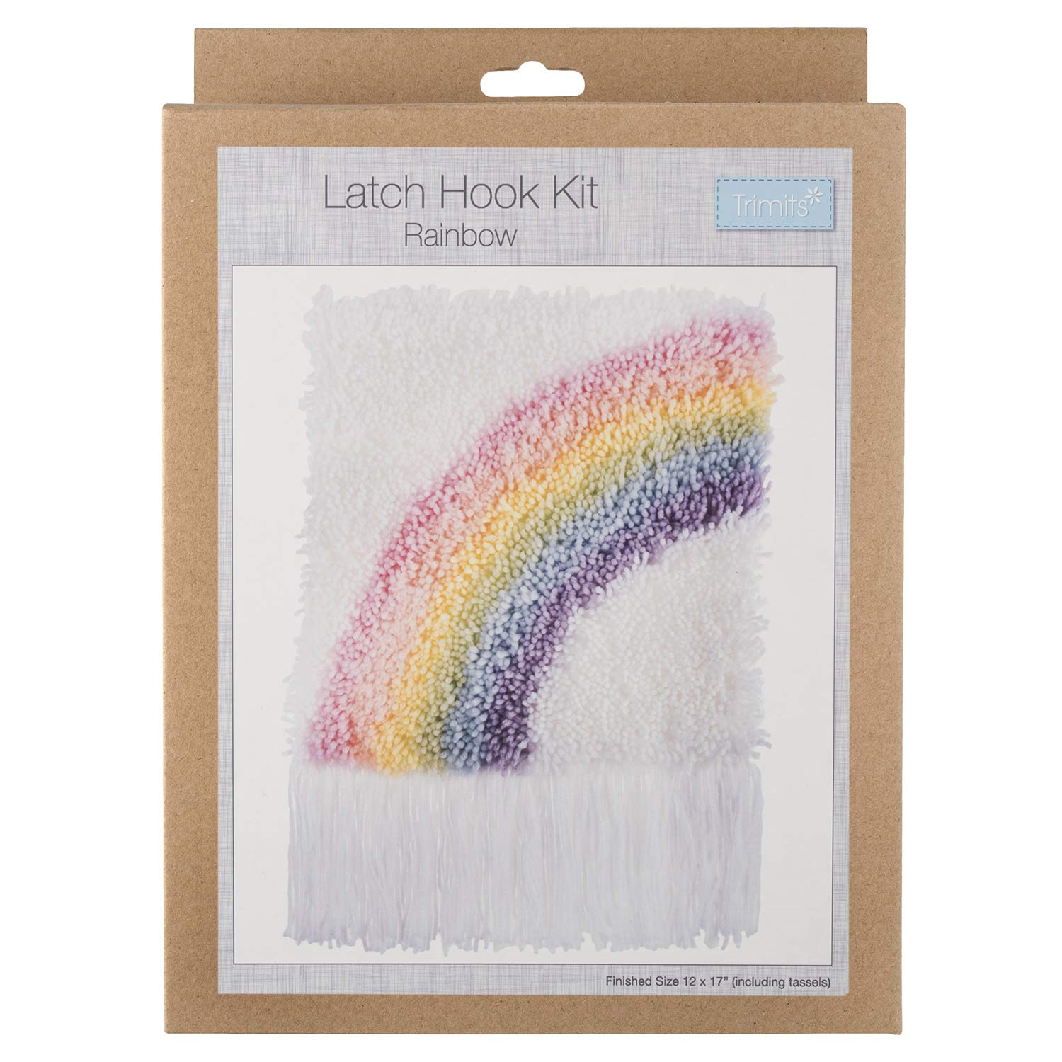 TrimitsLatch Hook Kit, Rainbow, 30 x 30cm