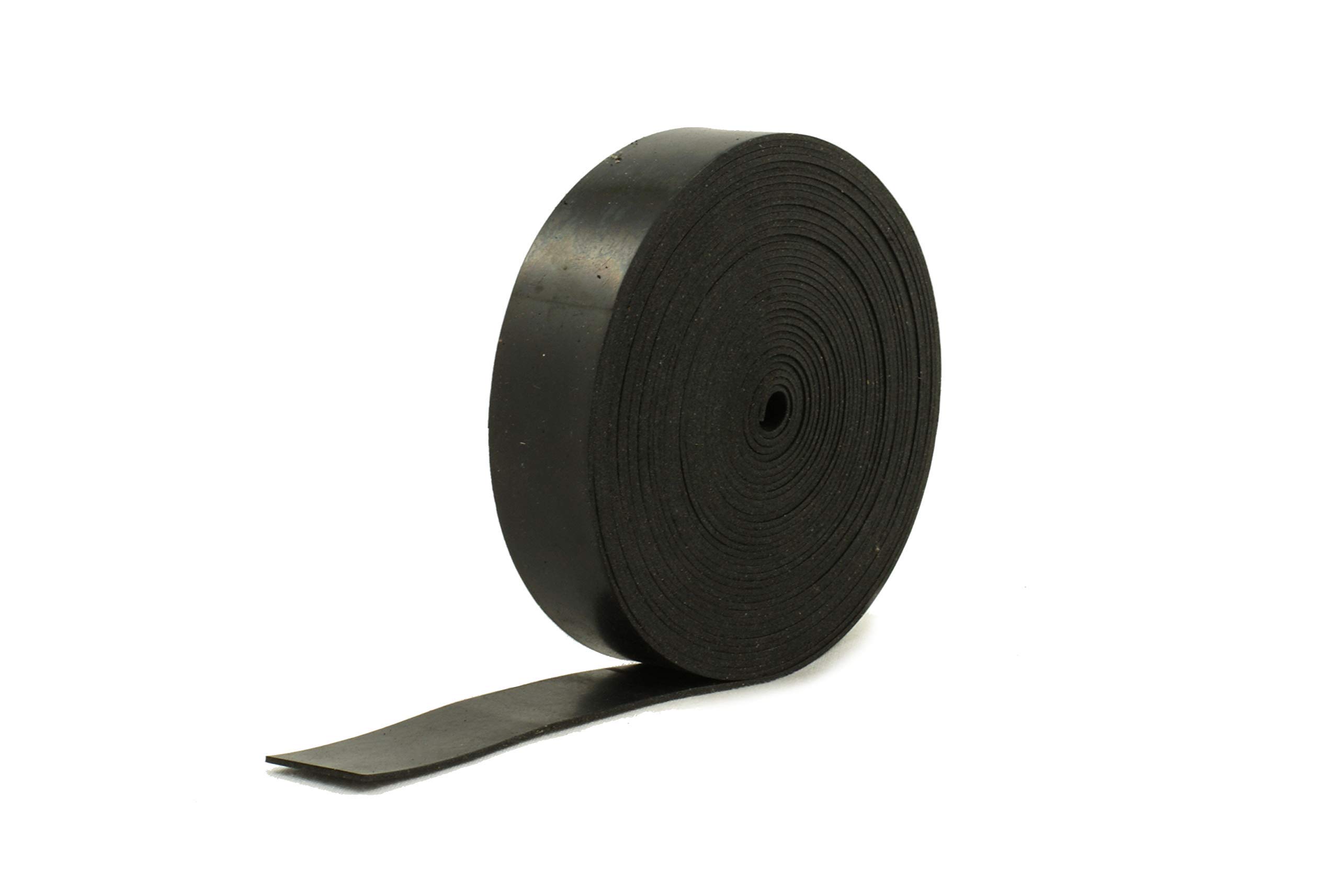 RS® Solid Rubber Strip 20mm Wide x 1mm Thick x 5m Long - SBR Rubber for Sealing, Cushioning, Weather Strip, Anti-Vibration, Anti-Slip, Gaskets & DIY