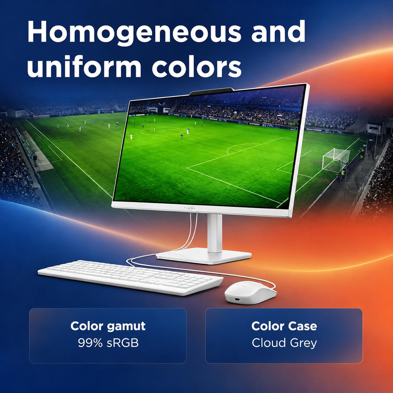 Lenovo Computer desktop all-in-one da 61 cm | Intel Core i3-N305 (8 core, Beat i5-1140G7) | RAM da 32 GB, SSD da 1 TB | WiFi 6 | Grafica UHD | Splendido display IPS FHD, Lifetime Office 365 per Web