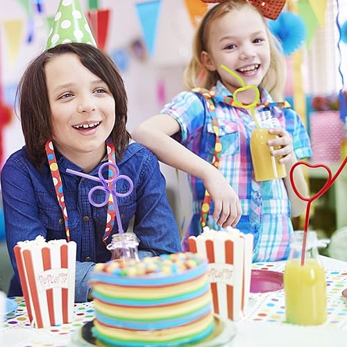 Miniatura 6 de Tuzuaol Paquete de 32 tarjetas para el día de San Valentín para niños, aula, escuela, San Valentín, tarjetas de intercambio con pajitas locas