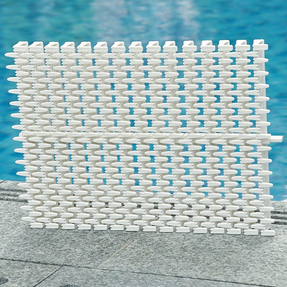 UZAMIRLEX Drainage Overflow Grate, Swimming Pool Drainage Overflow Grating PP Plastic 18-30cm x 100cm(20 pcs,18 * 100cm)