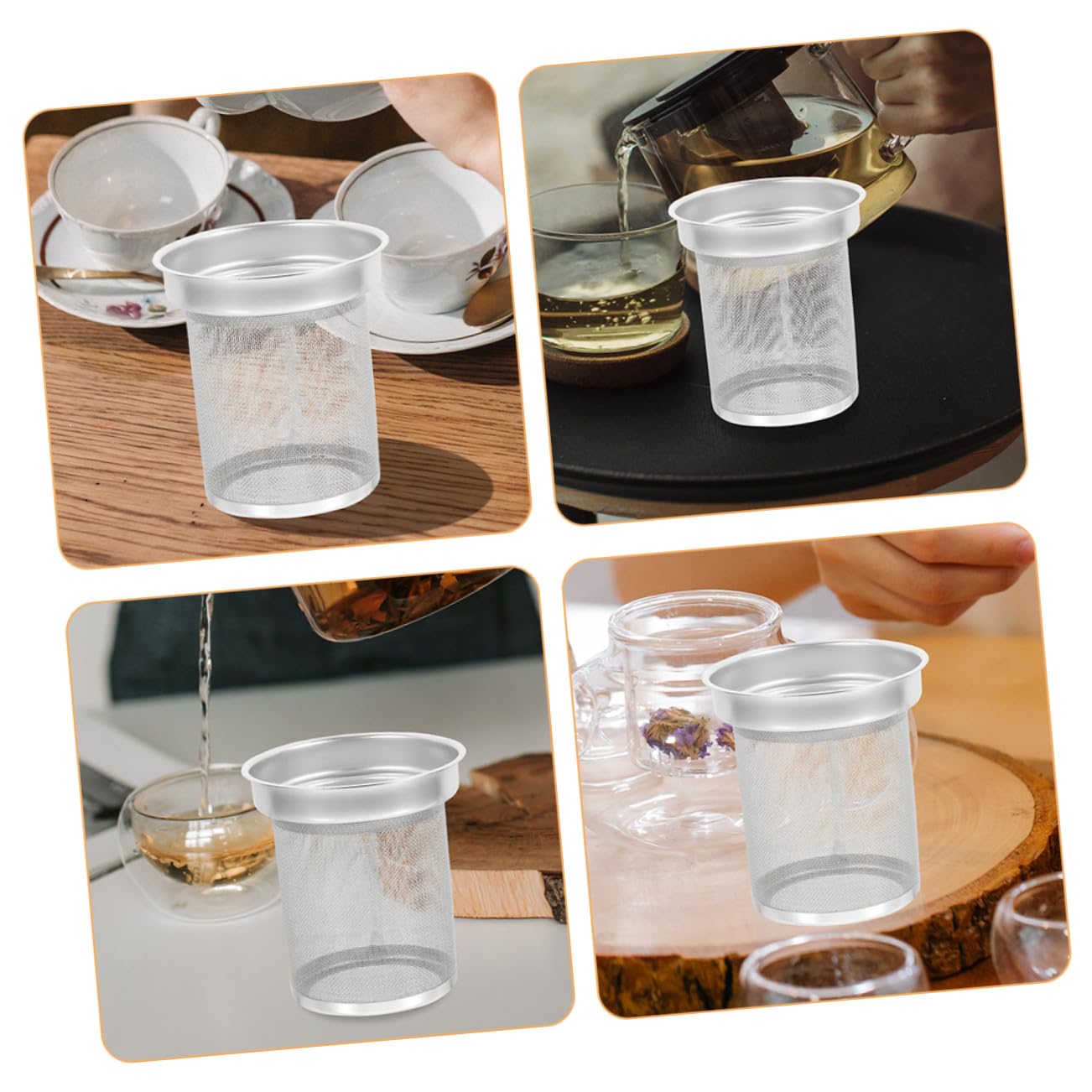 Infuseur à Thé Métal Filtre de Rechange pour Théière Résistant Rouille et Pratique pour Préparer un Thé Délicieux