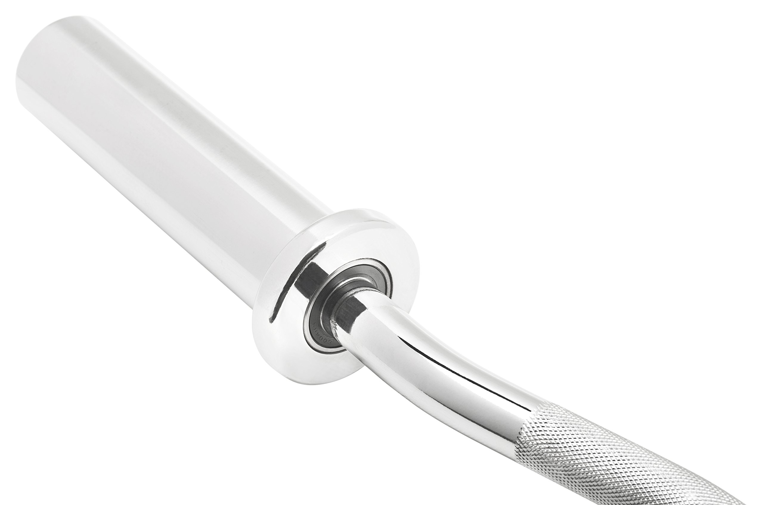 Oly. SZ-Hantelstange 121 cm Curl Curlstange inkl. Federverschlüssen 50/51 mm Chrom