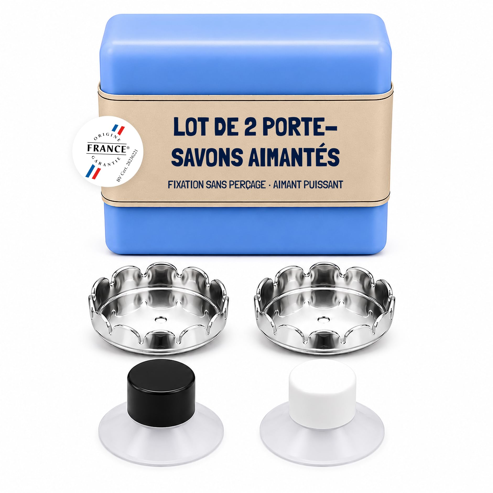 ehop porte-savons magnétiques muraux