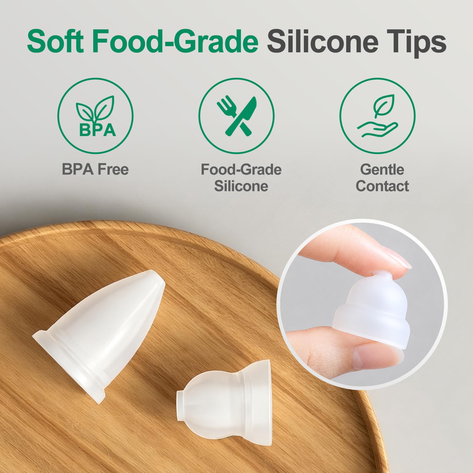 Aspirador nasal para bebé (panda blanco), control de empuje y tracción, eficiente y fácil de limpiar, succión de nariz para bebé, eliminación suave de moco para la nariz, caja de