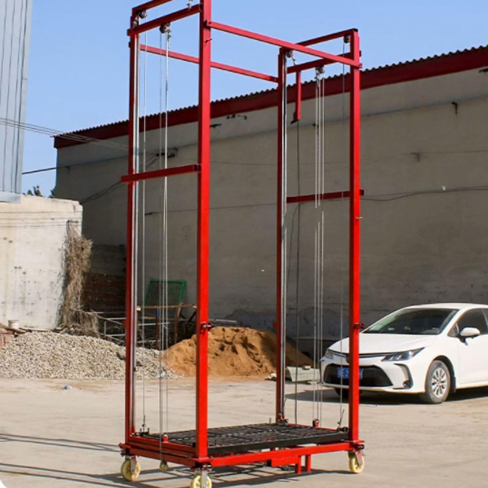 Piattaforma di sollevamento elettrica automatica dell'armatura, ascensore piegante per i lavori di costruzione della decorazione domestica