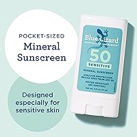 Vista 4 de BLUE LIZARD Protector Solar Mineral Sensible en Barra con Óxido de Zinc, SPF 50+, Resistente al Agua, Protección UVA UVB, Fácil de Aplicar, Sin