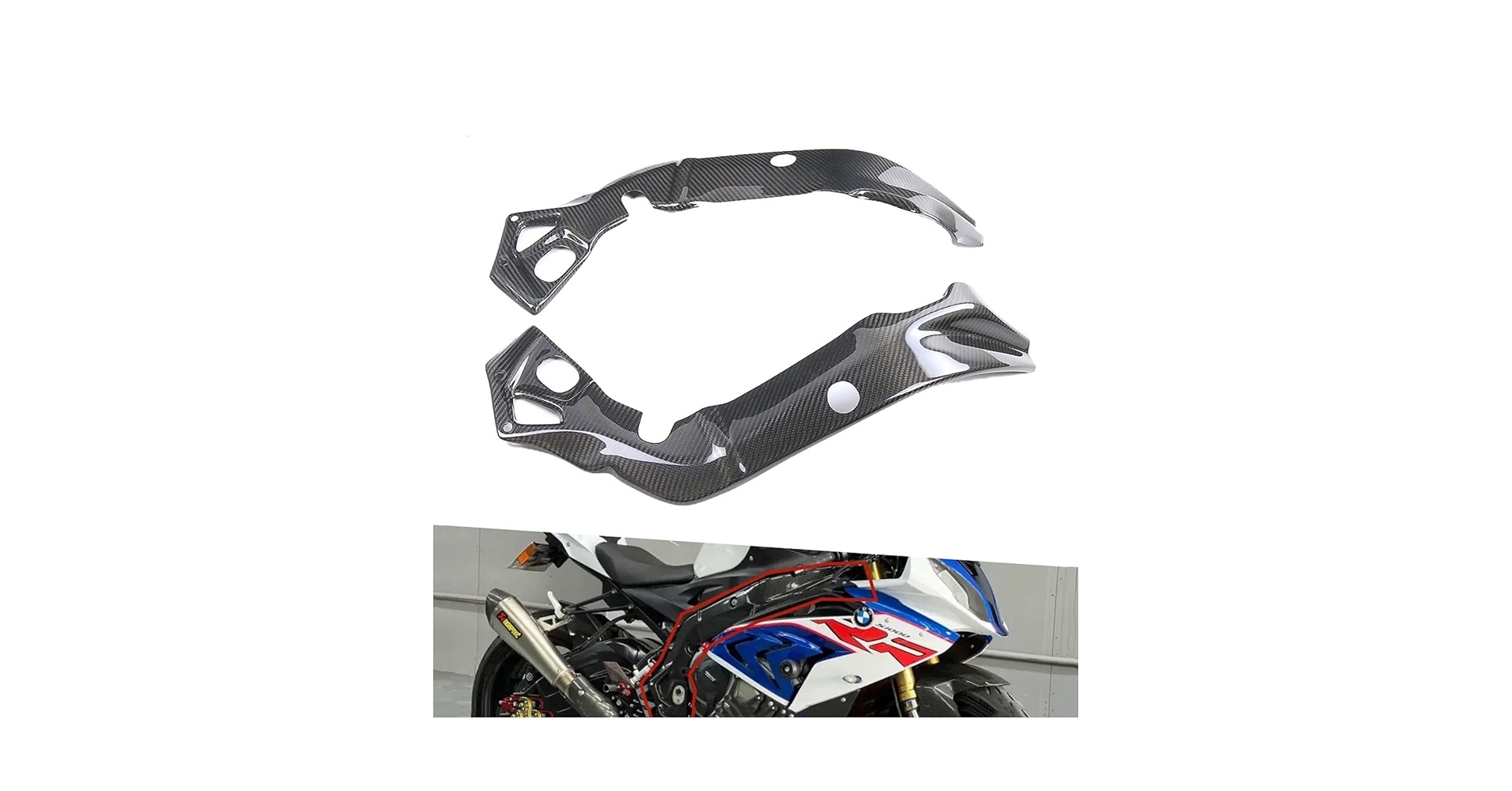 BMW S1000RR 2009-2018カーボンファイバー カバー プロテクタ BMW S1000RR 2009-2018カーボンファイバー カバー プロテクタ