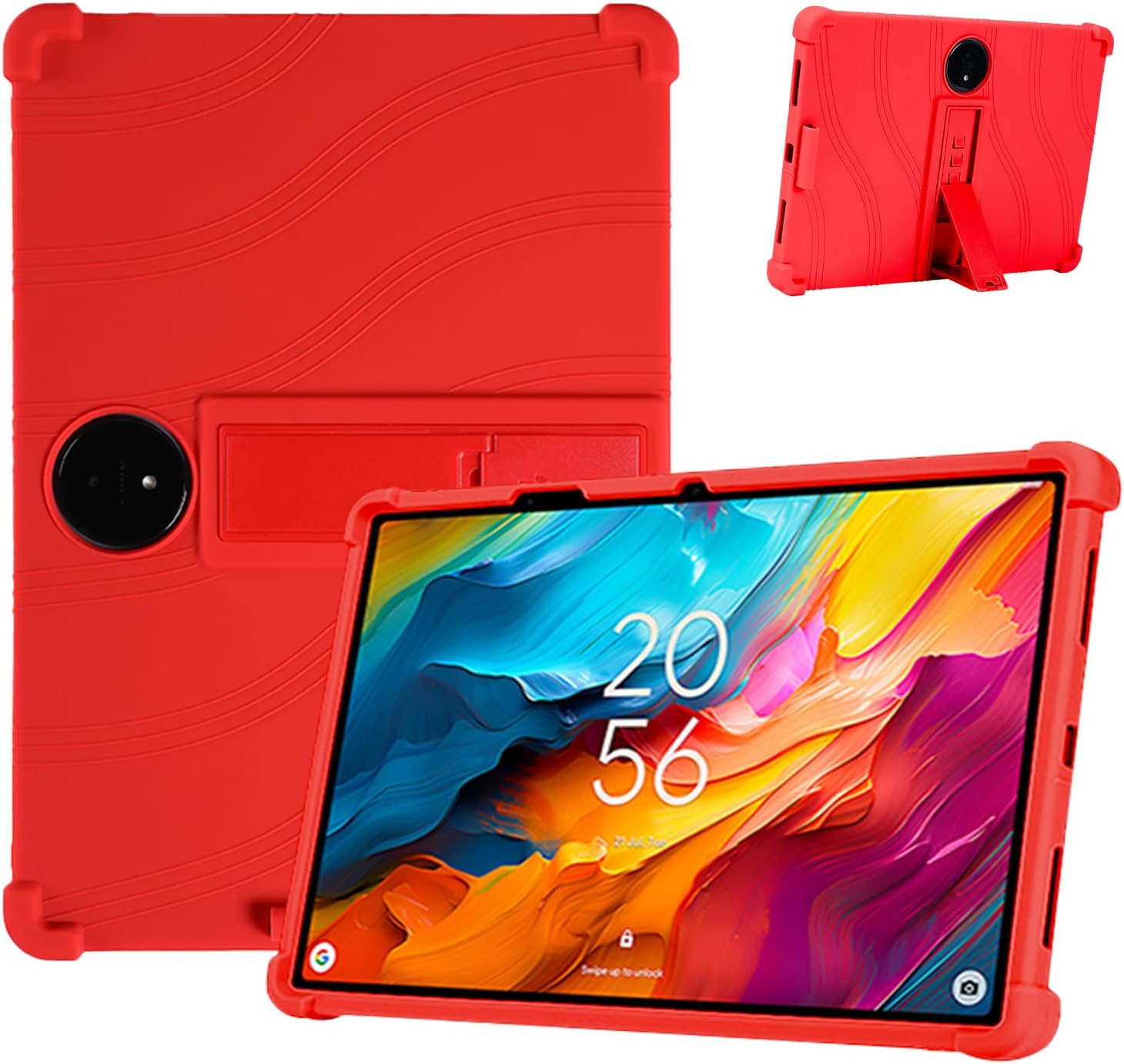 Case for TCL NXTPAPER 14 14.3-Inch Tablet – Shockproof Silicone Protective Cover with Kickstand, Drop-Resistant Business Style (Black)