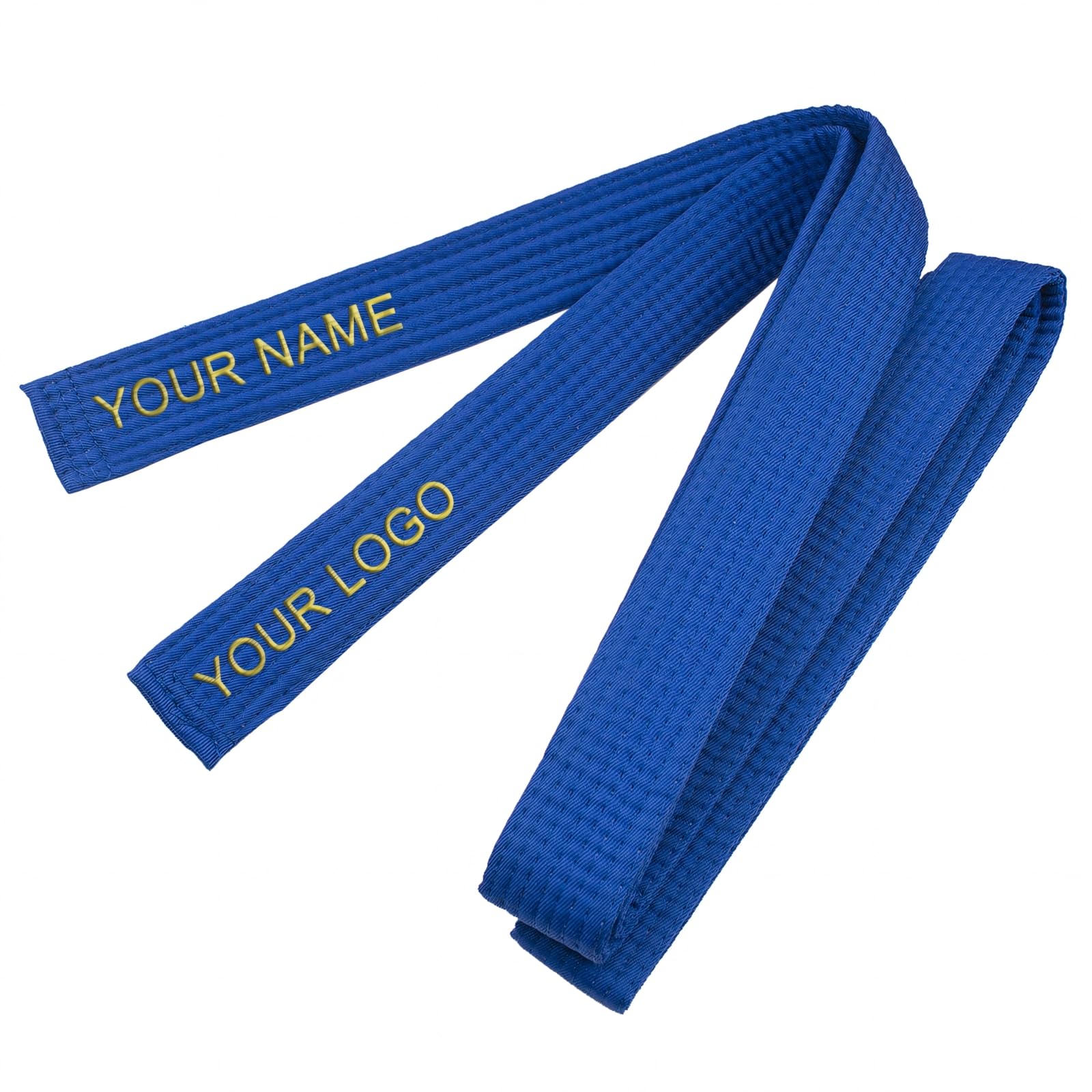 TopTie Cintura da Karate Ricamata Personalizzata, Cintura di Grado per Arti Marziali Taekwondo Judo, Cinture Judo Personalizzate