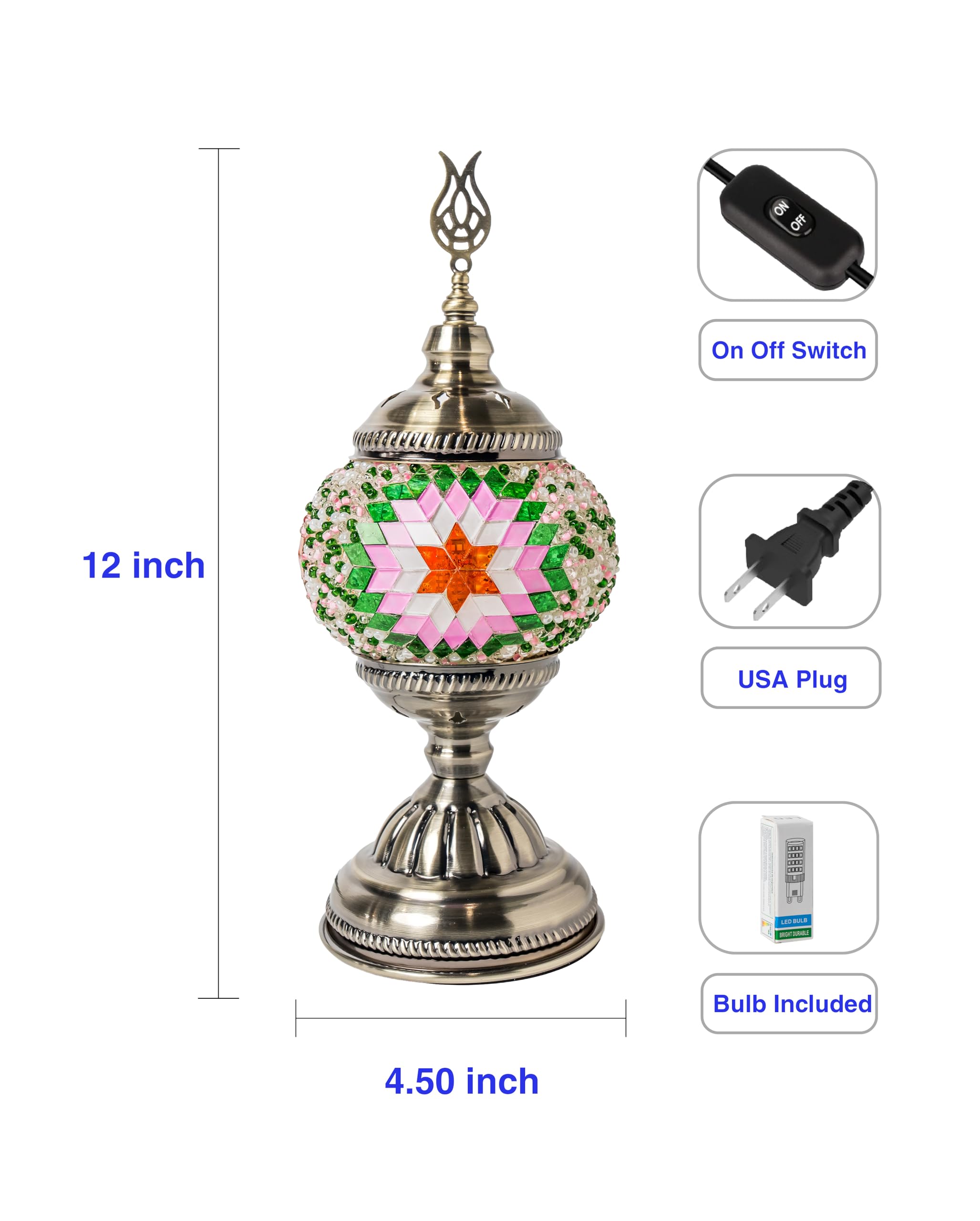 Amazon | Ottoman Mosaics トルコモザイクランプキット | 大人のための