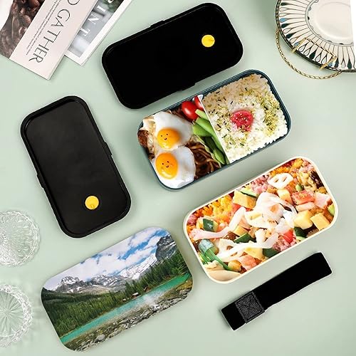 Miniatura 6 de Canadá Ohara Lake Yoho National Park with Mountains Nature Scenery Art Photo Bento Lonchera a prueba de fugas Bento Box Contenedores de alimentos