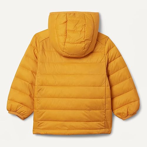 Miniatura 3 de Yaxa Essentials Chaqueta acolchada con capucha ligera y resistente al agua para niños y niños pequeños, con aislamiento