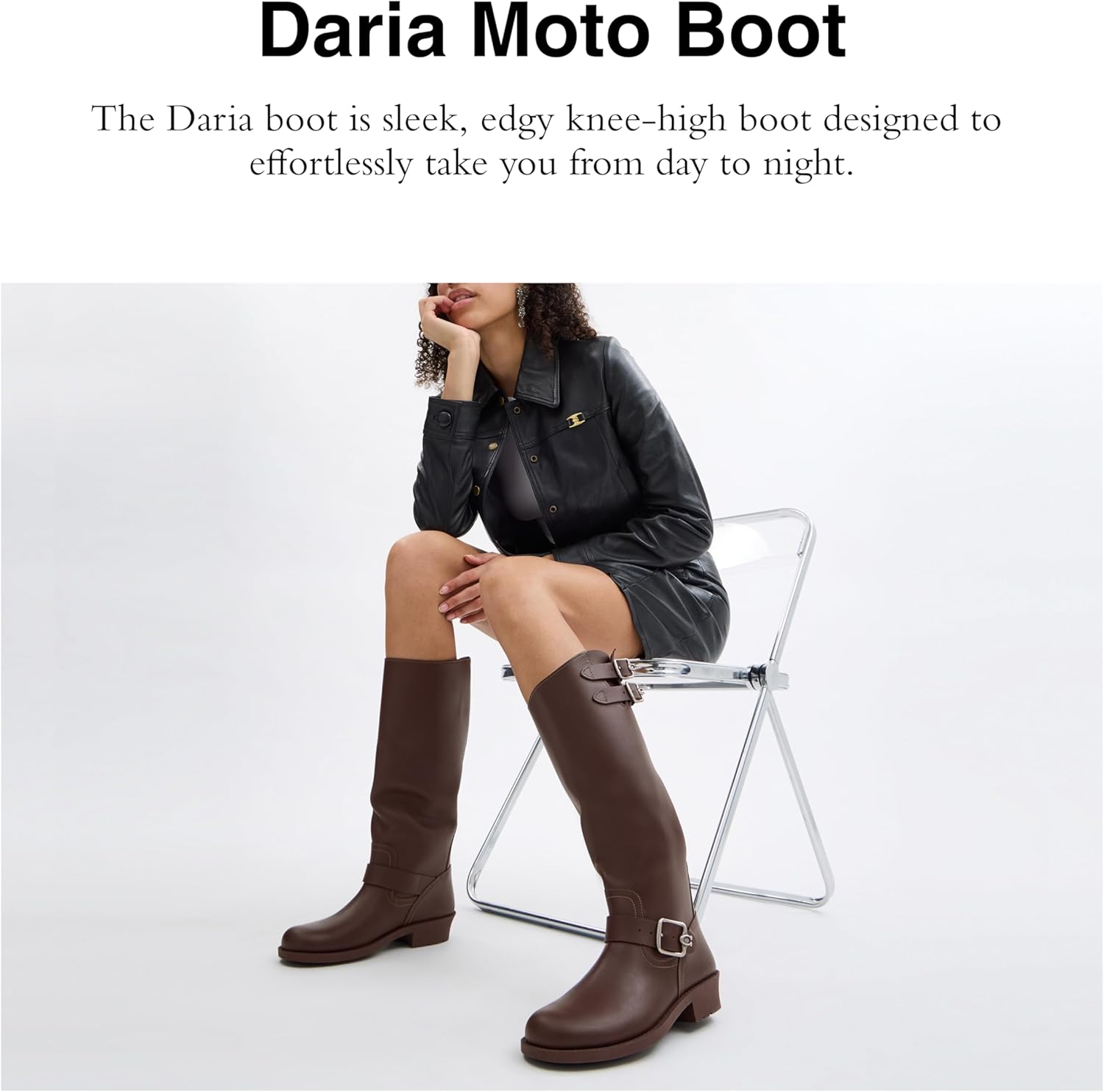 COACH Women's Daria Moto Boot