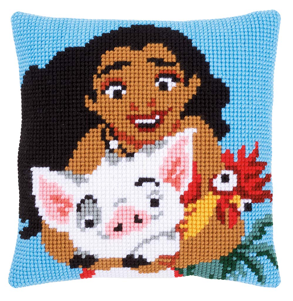 Vervaco Assorted "Moana Cross Stitch Cushion,