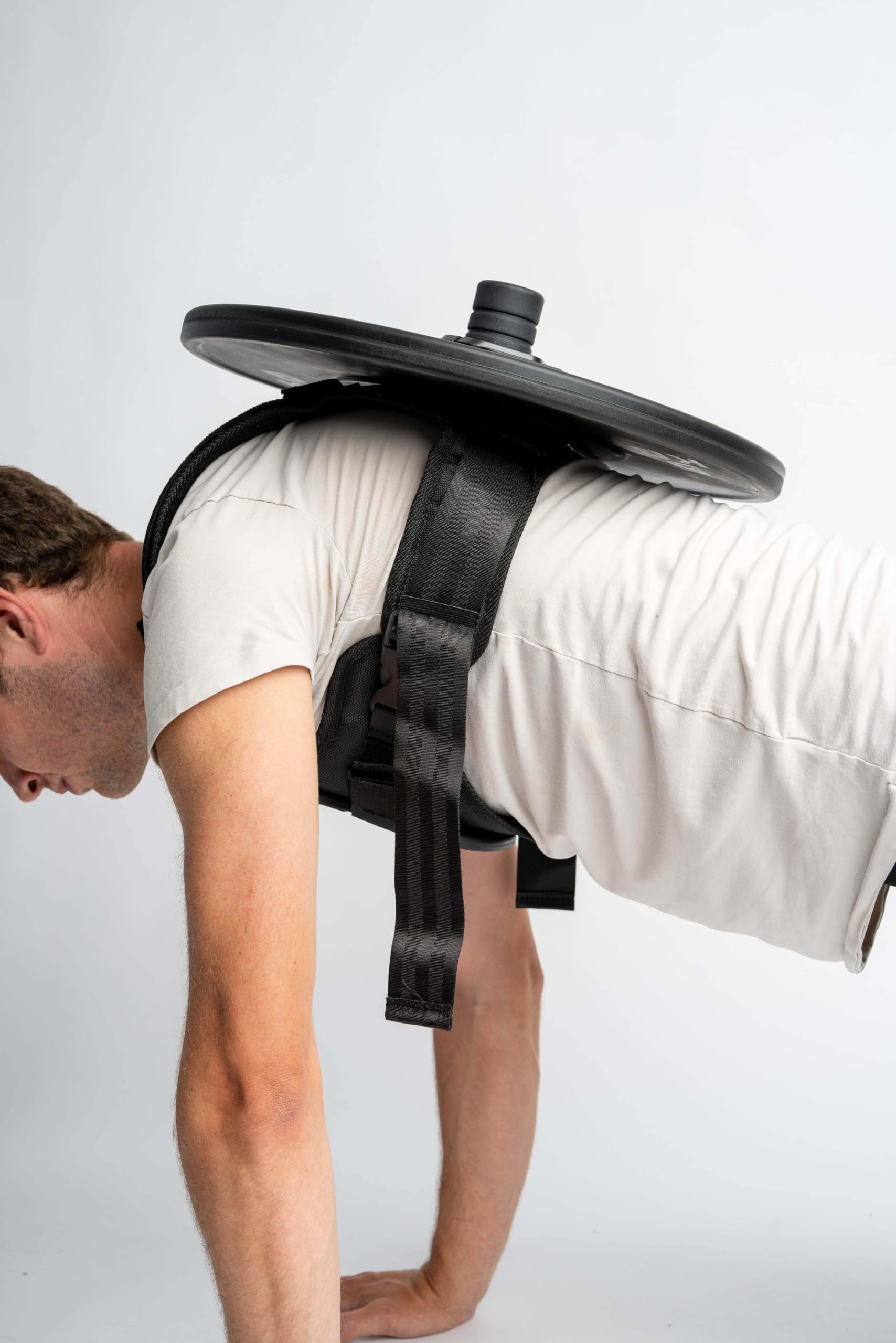 Gym Masters Verstellbares Gewichtsweste – bis 75 kg belastbar – geeignet für 50-mm Hantelscheiben – Schwarz – Training für Kraft, Ausdauer & Calisthenics