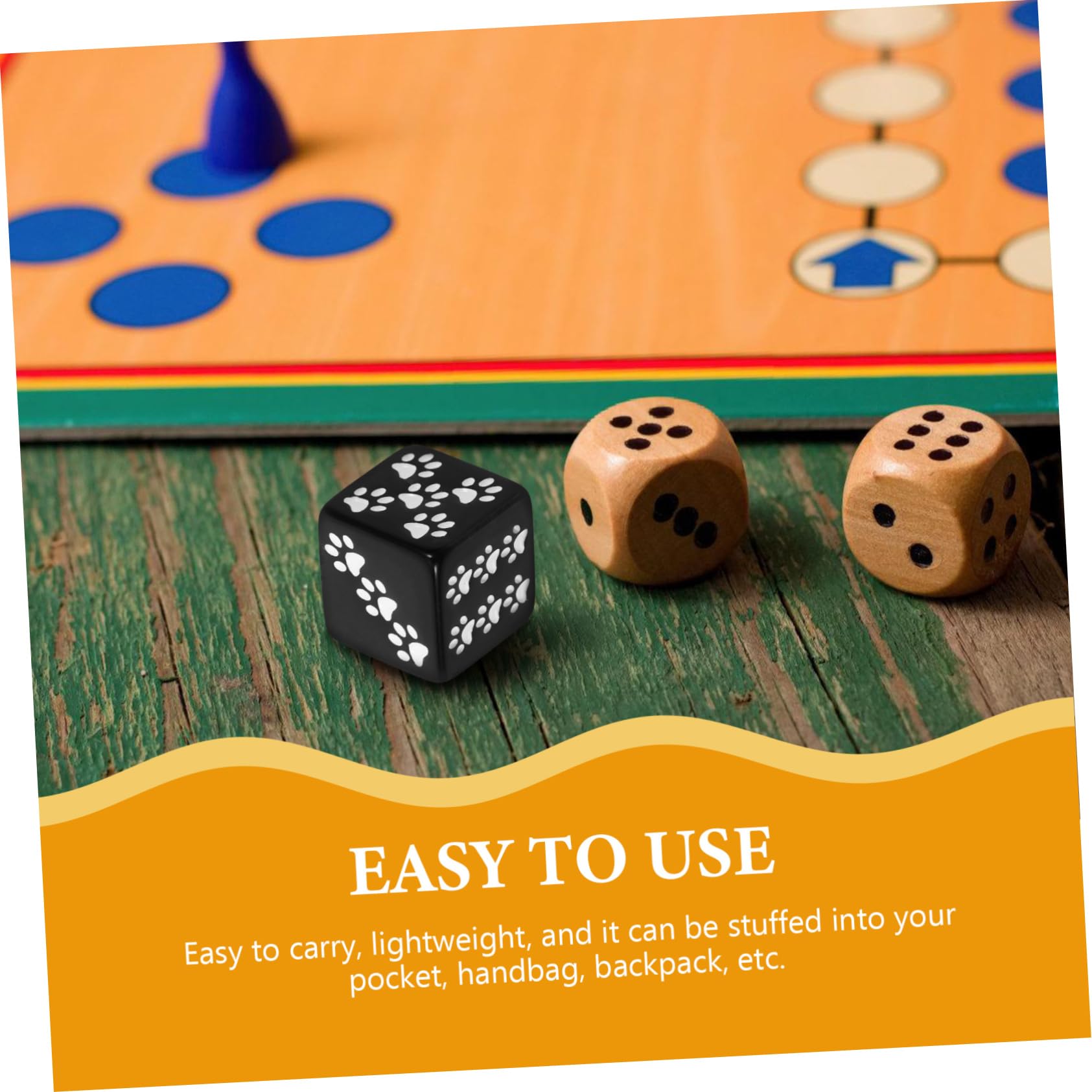 BESTonZON 50pezzi Dadi Da Gioco Con Motivo Orso Paw Dadi Piccoli Sided Per Giochi Da Tavolo Feste e Insegnamento Facili Trasportare e Utilizzare