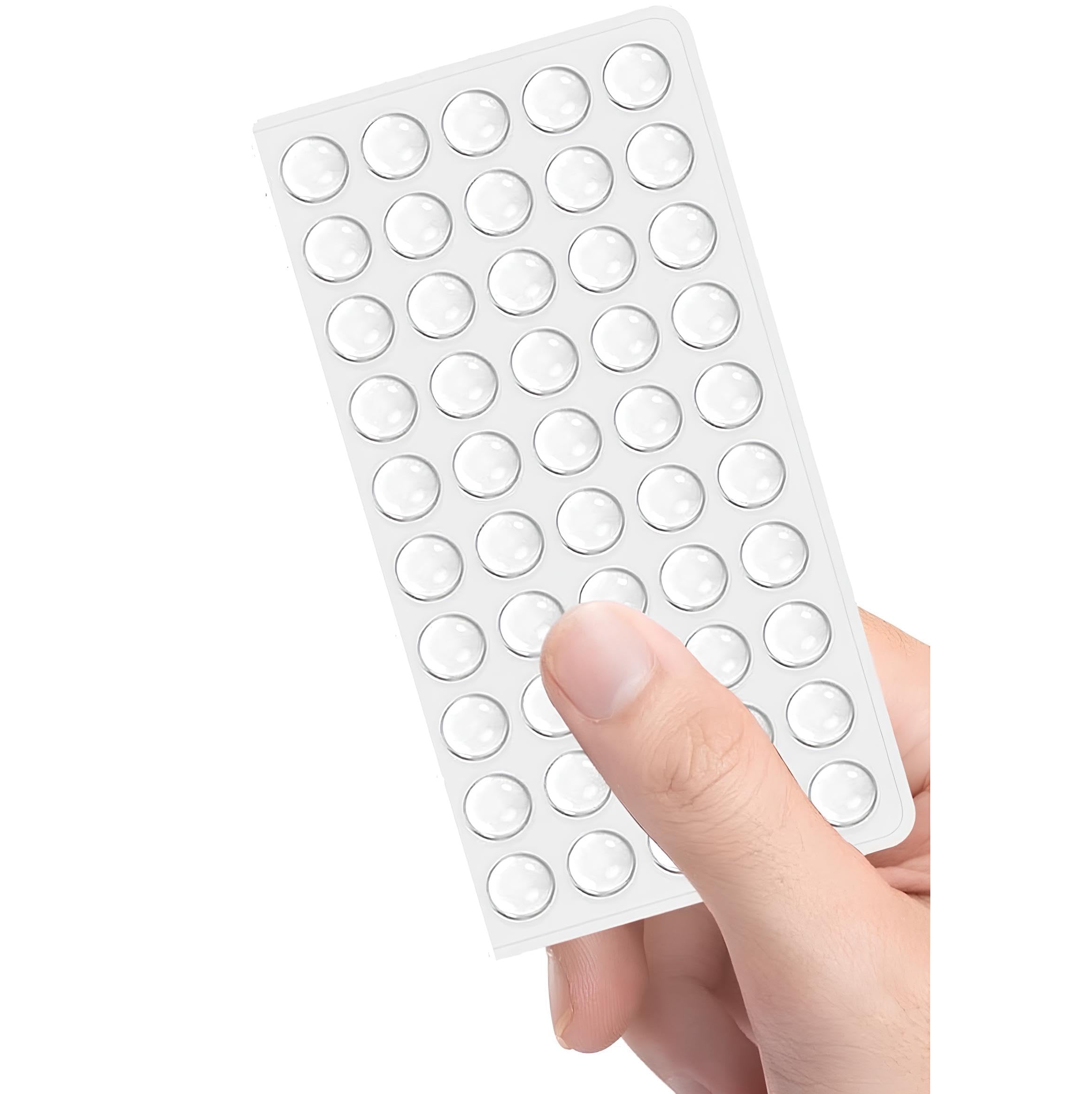 50 Pcs Clear Rubber Feet, nuoshen Adhesive Bumper Sound Dampening Bumpers Self Stick Furniture Buffer Pads Transparent Silicone for Furniture Glass Tables Door Protect-image-31
