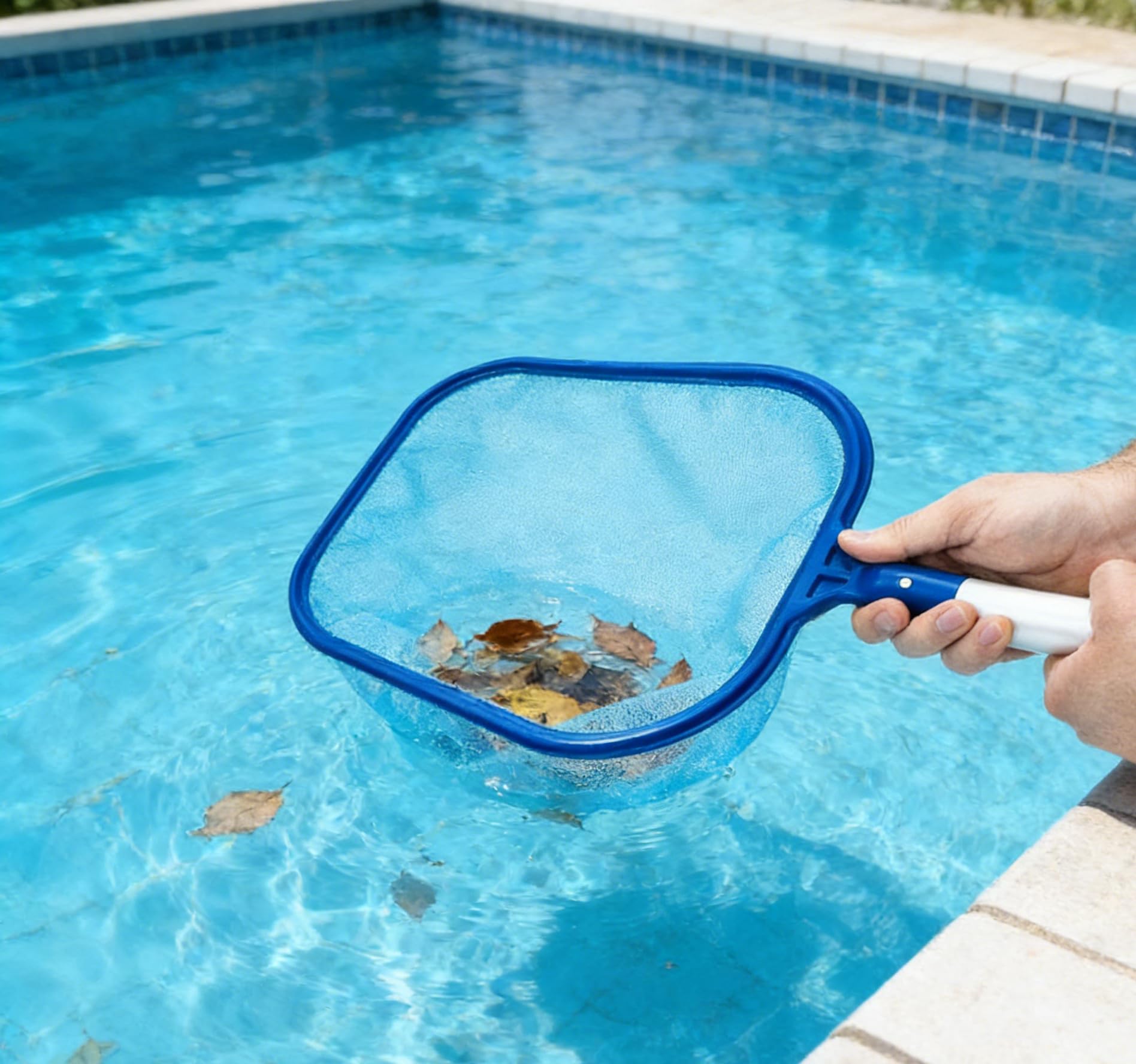 HMifjUM Swimming Pool Skimmer Net - Swimming Pool Cleaner Supplies, Pool Nets for Cleaning Pool Leaf Net, Pool Cleaning for Catching Floating Leaves, Insects (A)