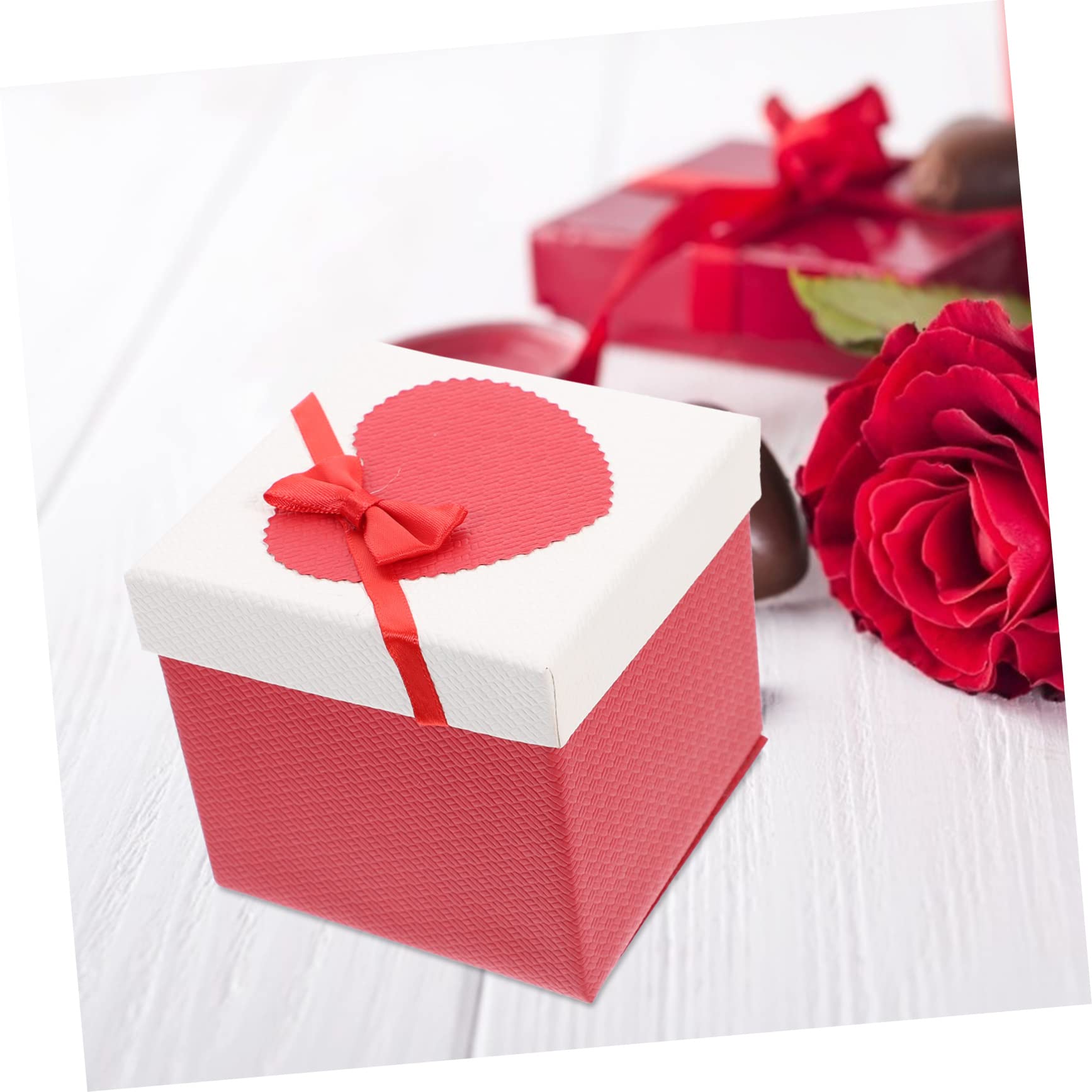 6pezzi Scatole Con Coperchio Da Pz Scatole Eleganti Per Matrimoni Compleanni e Natale Per Bomboniere e Feste Design Classico Senza Scritte