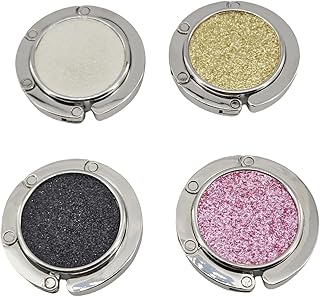 4 Pack Foldable Purse Hook for Table, Folding Women's Handbag Hangers Ho...