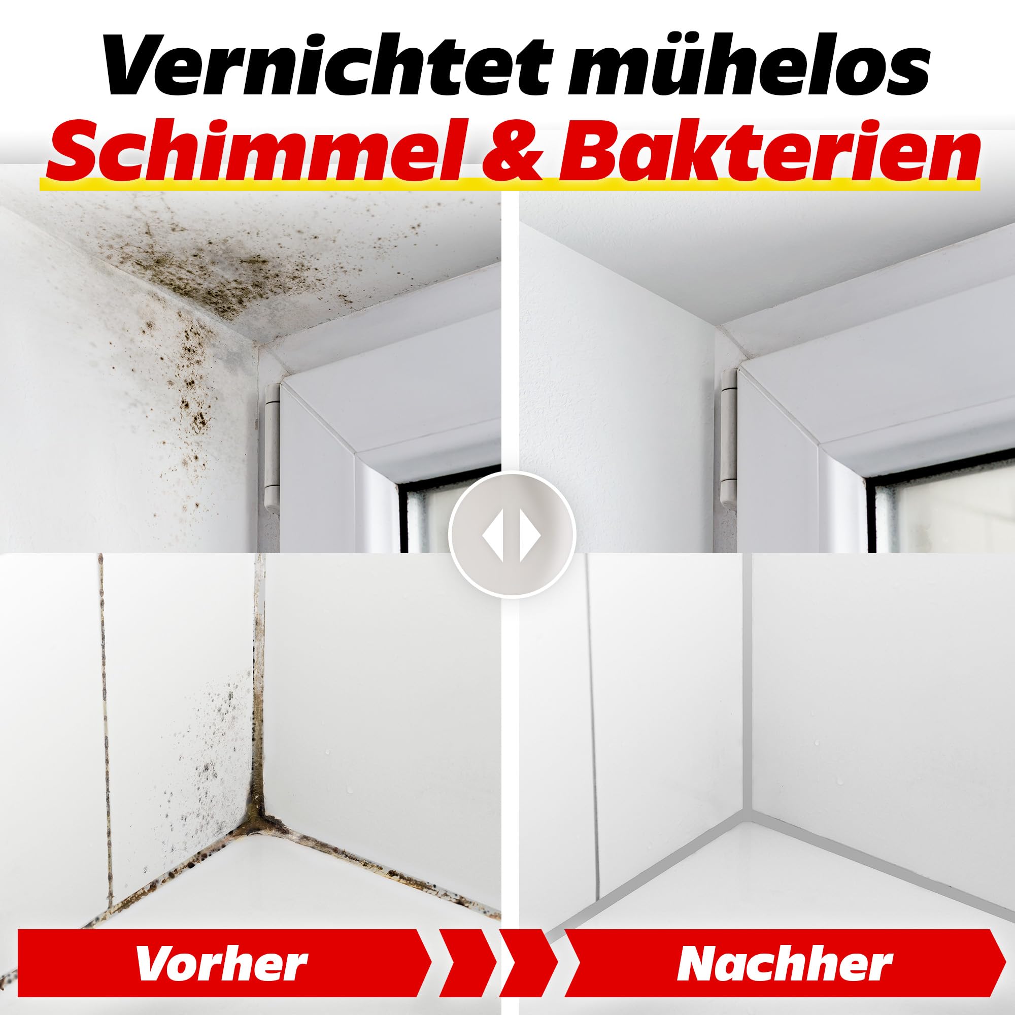 Prinox 4x Schimmelentferner + 1x Handschuhe