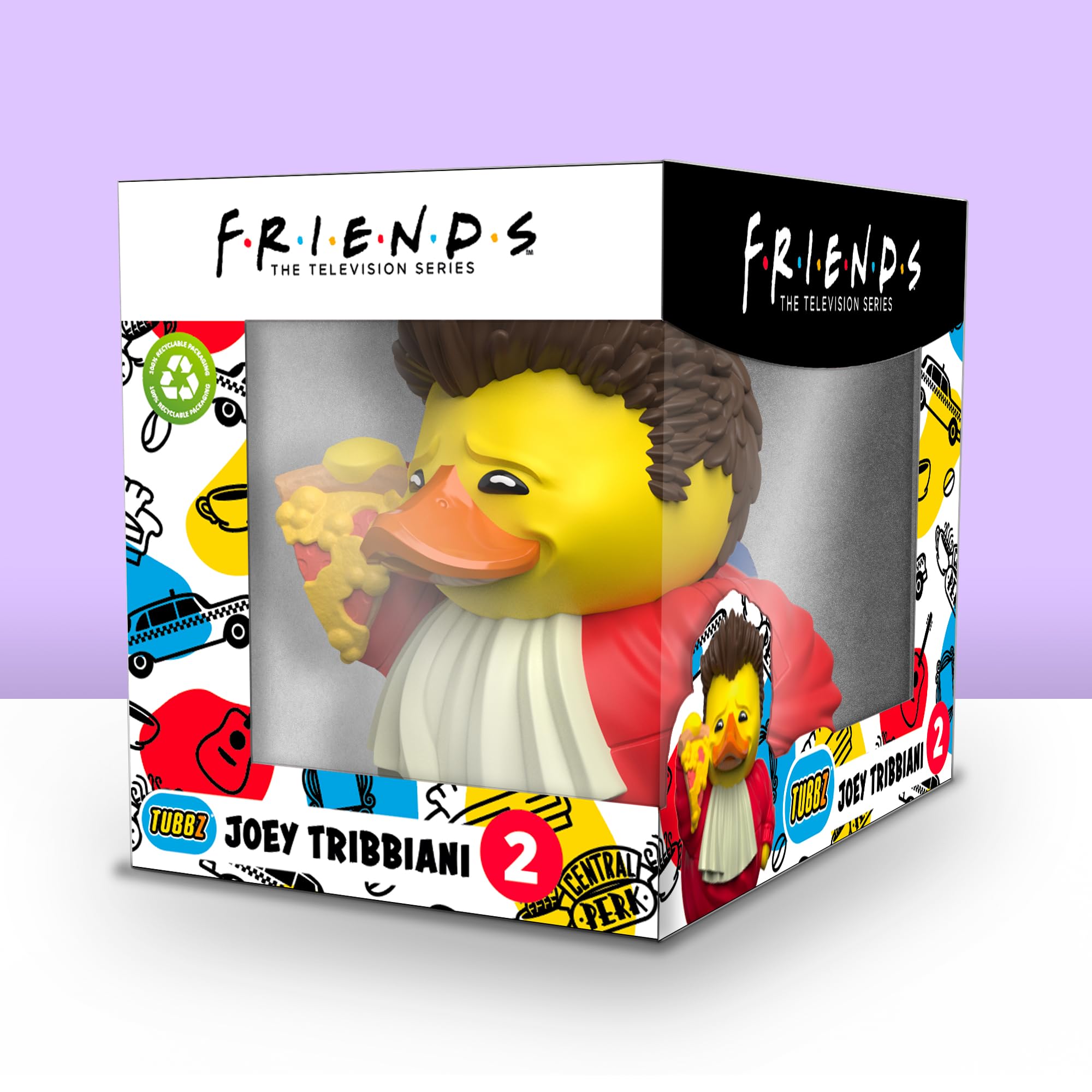 TUBBZ Boxed Edition Joey Tribbiani Collectible Vinyl Rubber Duck Figure - Official Friends Merchandise - Movies & TV - Image 2