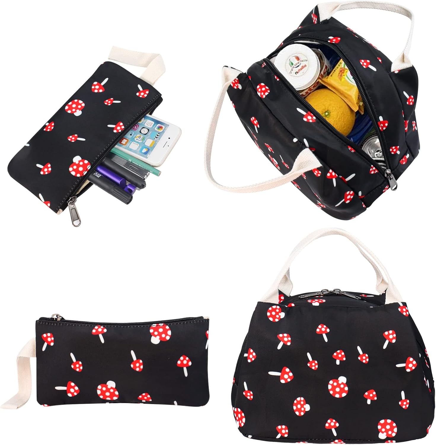 School Backpack for Teen Girls, Bookbag with Lunch Box and Pencil Case - Image 7