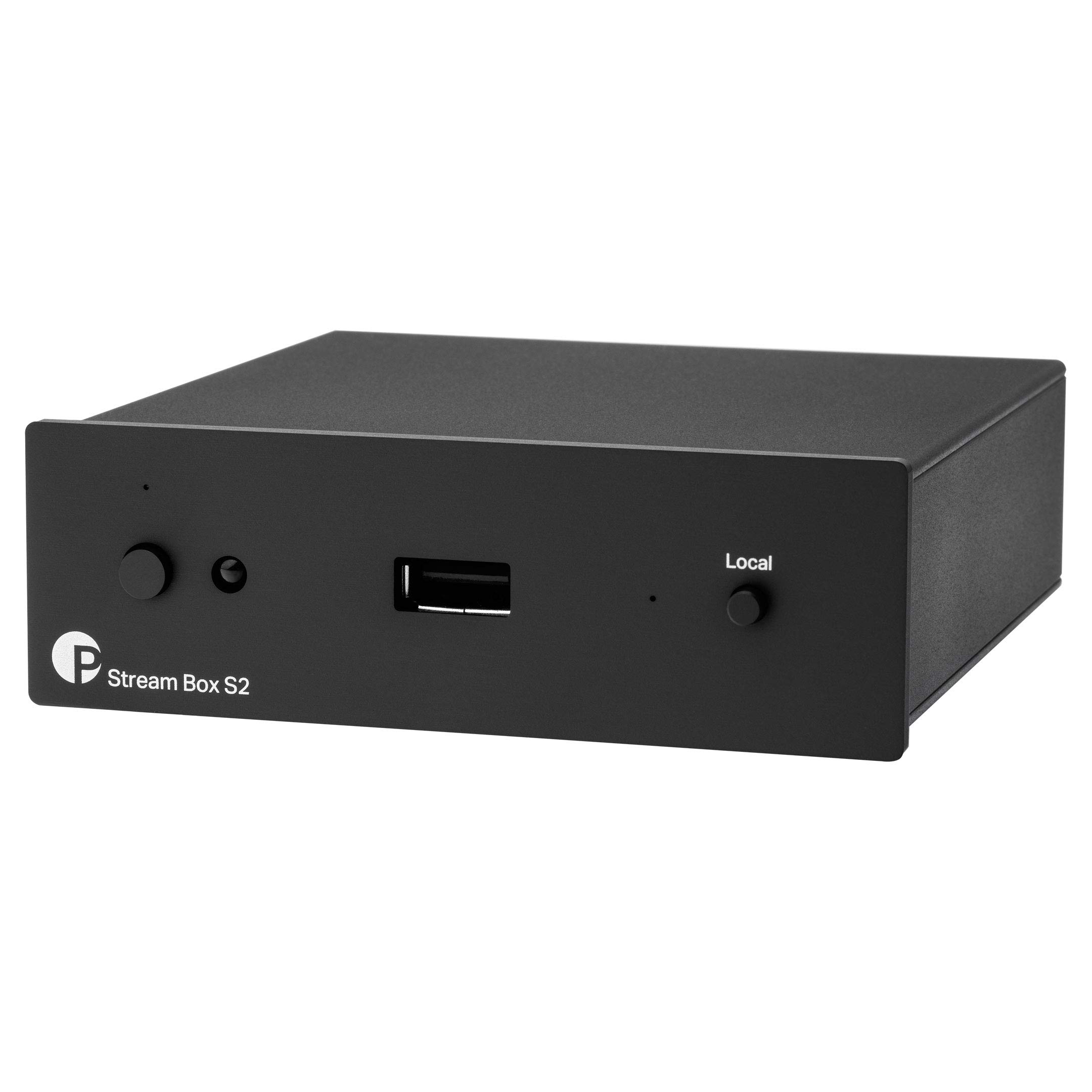 Pro-Ject Stream Box S2 - Hi-Res Audio Streamer & ESS9023 DAC - Schwarz | WLAN Netzwerkplayer mit Spotify, Tidal, UPnP und DLNA - Audiophiles Aluminiumgehäuse mit optischem Digitalausgang