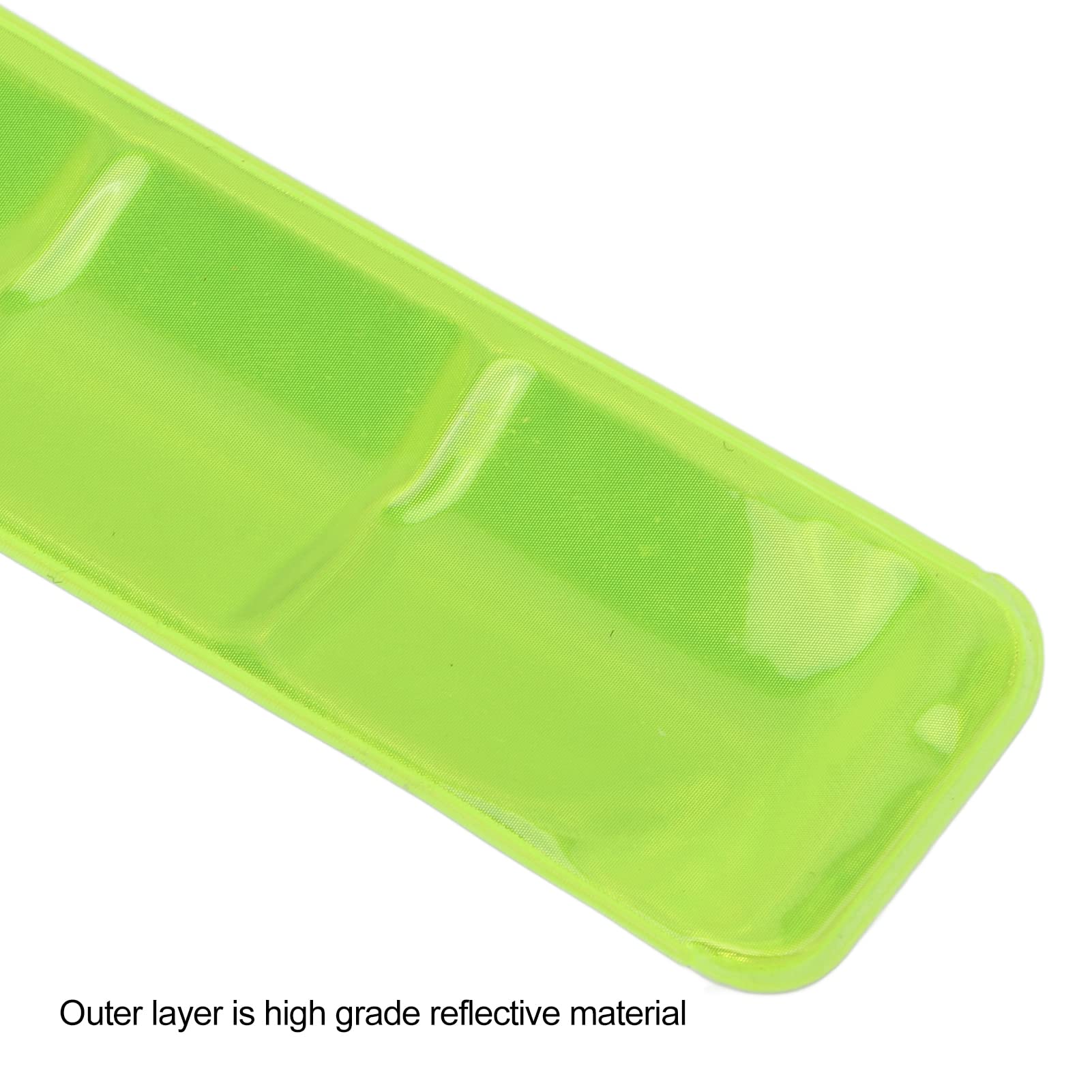 FECAMOS Brassard réfléchissant, Bandes de claquement à sertissage Automatique portatives sûres pour l'équitation(Vert)