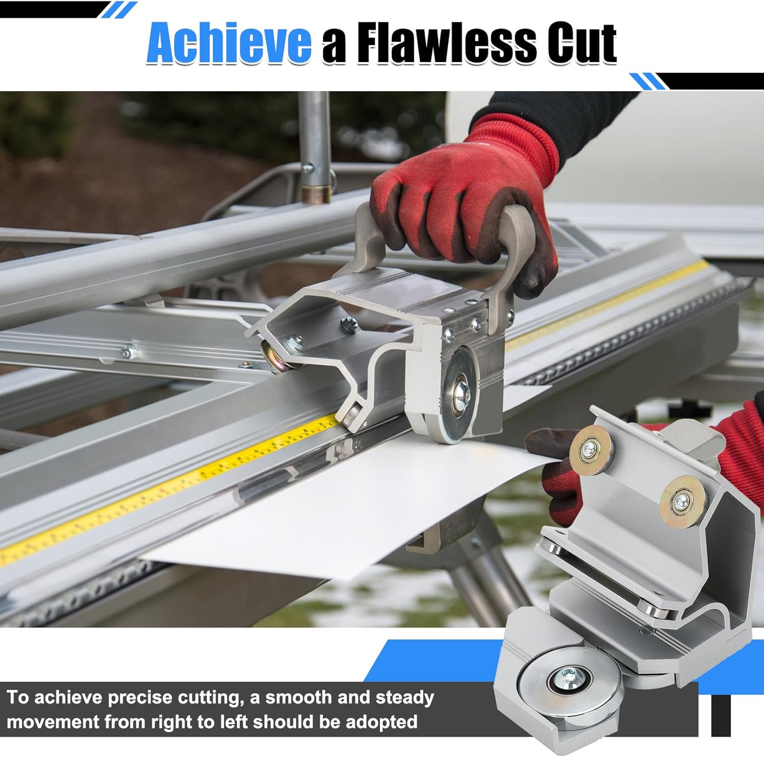 10379 PRO Cut-Off with Case, Precision Pro Cut-off Tool Compatible with Tapco Pro 14 HD, MX Series, and MAX-I-MUM XL Series Brakes for Heavy-Duty Sheet Metal & Vinyl, Aluminum Construction