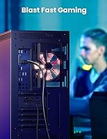 Vista 7 de UGREEN Cable Ethernet Cat 8 de 1.5 pies, cable de Internet plano de alta velocidad de 40 Gbps 2000 MHz, cable de red trenzado de 26 AWG, cables LAN