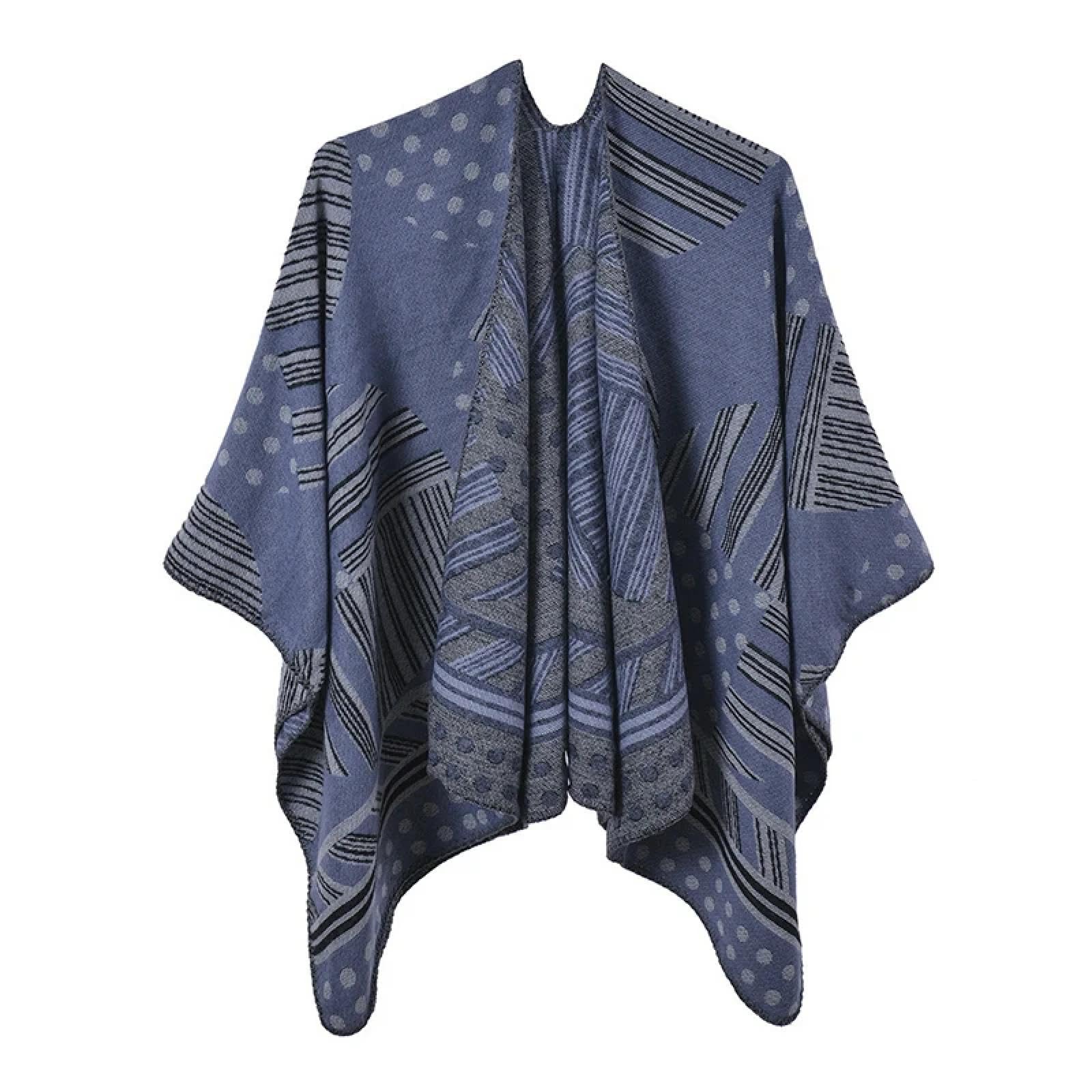 Sciarpa Scialle Invernale Sciarpe Elegante Sciarpa da Donna Invernale Poncho Caldo da Donna Spessa Coperta Avvolgente Scialle