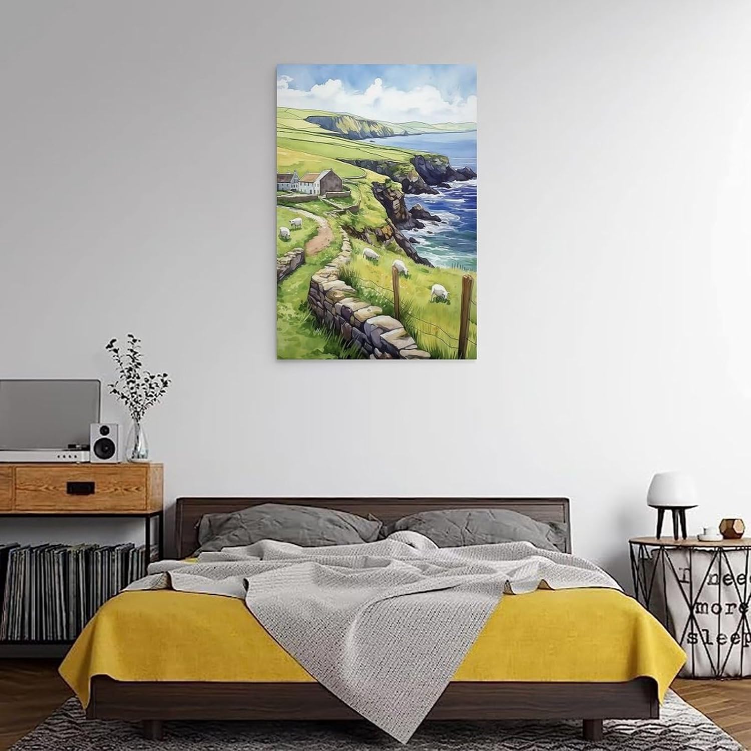 Dingle Peninsula Travel Print Ireland Wall Decor Dingle 08x12inch Frame-style image 3