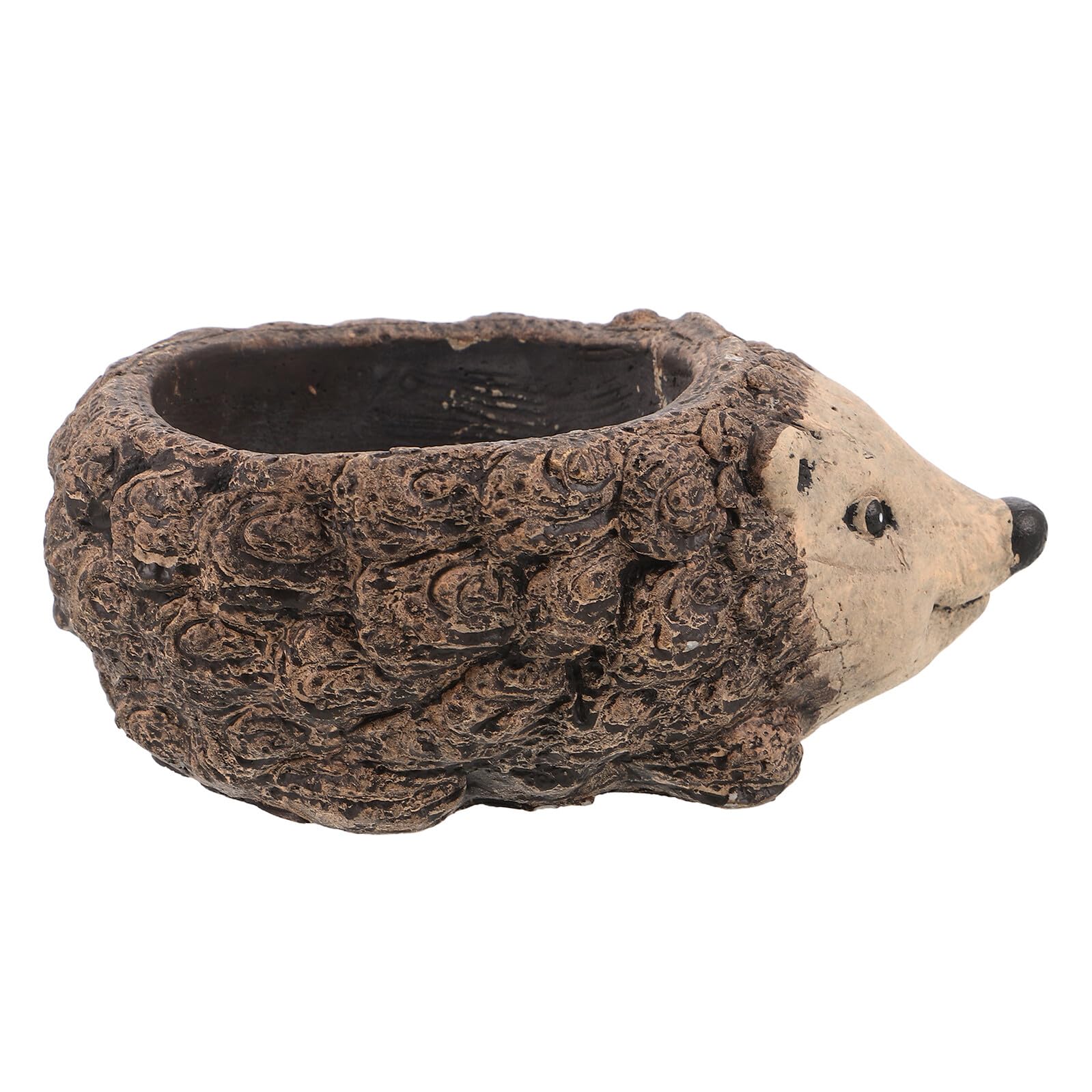 Mini pot hérisson pour succulentes compact ciment gain de place bureau