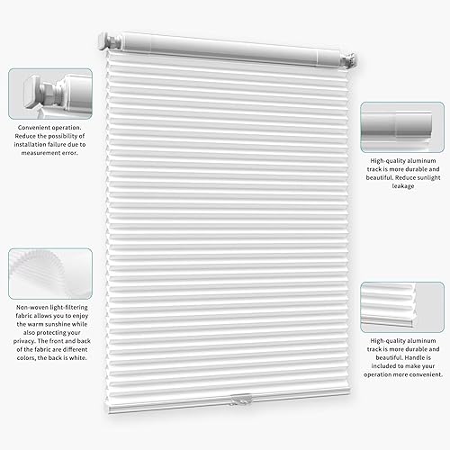 Miniatura 2 de MYshade Persianas celulares personalizadas cortadas a medida, persianas sin cordón personalizadas para ventanas de interior, puertas, decoración del