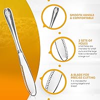 Vista 7 de Simple preading Esparcidor de mantequilla de acero inoxidable, cuchillo de mantequilla, utensilios de cocina 3 en 1 (10 juegos)