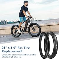 Vista 2 de yeesport 2 Pack 26x1.95 Mountain Bike Tires with 26x1.95 Bike Tubes (AV 30mm) 26 Inch Bike Tires Durable 26 x 1.95 MTB Tires and Inner Tubes